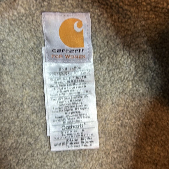 Carhartt WV001 VRS Movk Neck Vest  Fleece Lined Women’s Extra Large - Picture 3 of 7